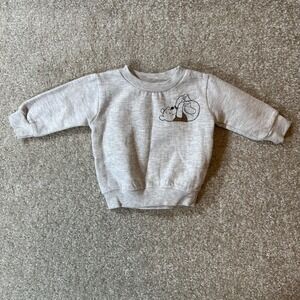Disney Pooh sweater crewneck grey front and back pooh & friends size NB baby